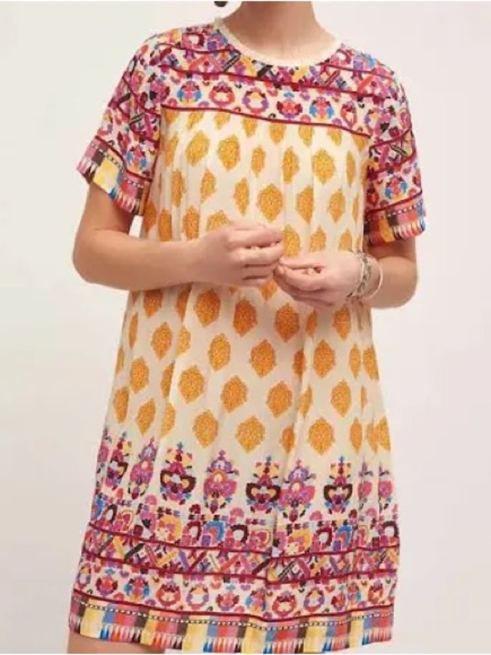 Anthropologie Tanvi Kedia Mini Dress Boho Womens Size Medium